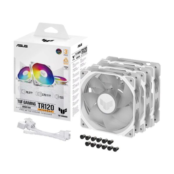 TUF GAMING TR120 FAN ARGB REVERSE WHITE 3IN1